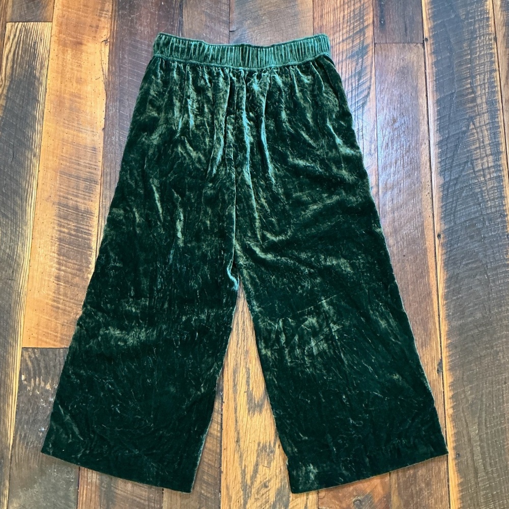 Madewell Velvet Huston Pull-On Crop Pants Women’s Size Medium in Smoky Spruce - Picture 7 of 12